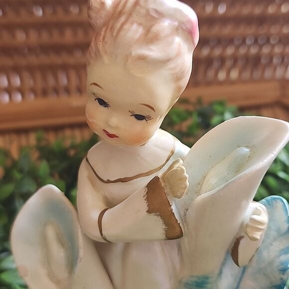 Vintage Napco Japan Miss Calla "Pearl Flower Of The Month Girl" August Figurine - Picture 12 of 16